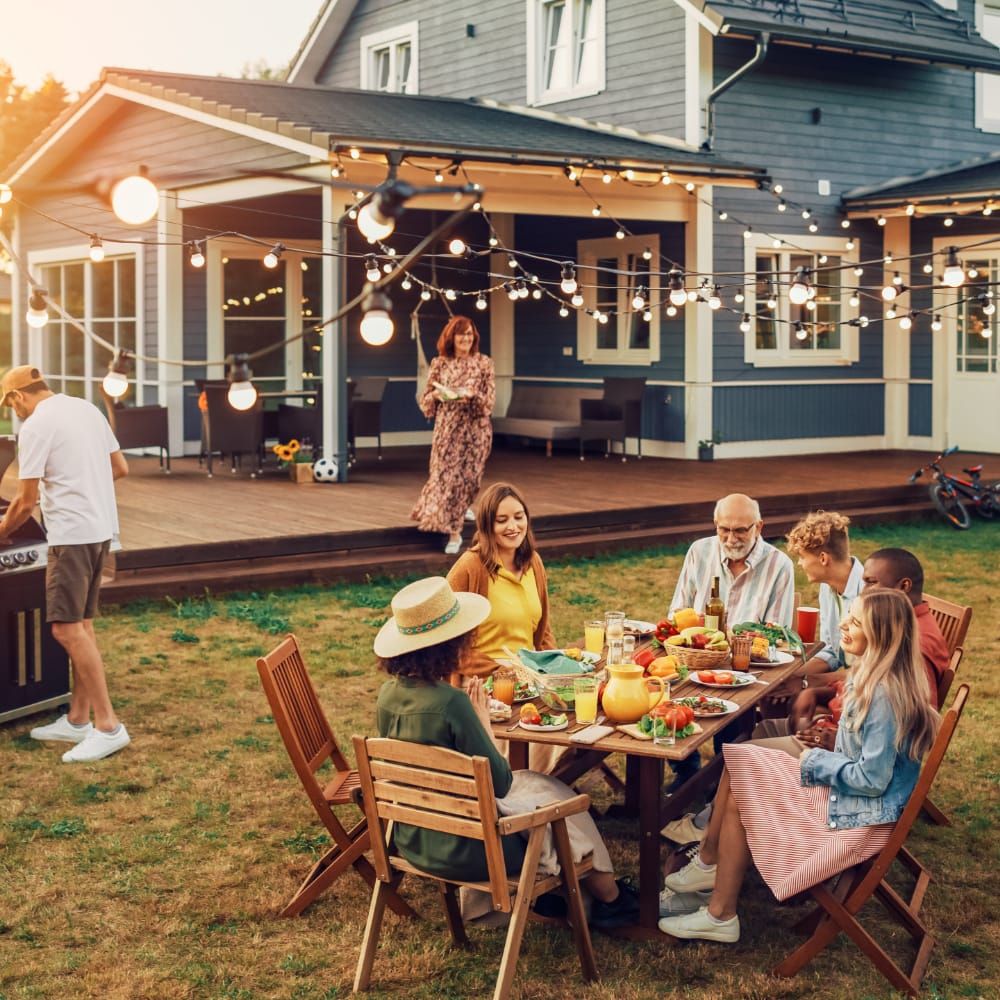 Family and Friends Outside Party